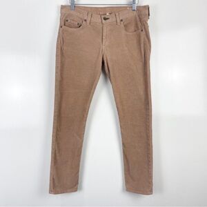 Rag & Bone Tomboy Low Rise Corduroy Slim Fit Jeans Tan Women's Size 29